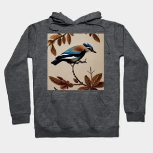 Blue Eurasian Jay Hoodie